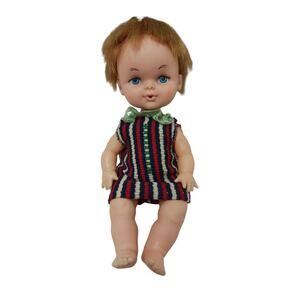 Vintage 1960s DOLL DRINK AND WET Moveable Limbs Arms Legs Sit Stand Pretty Face